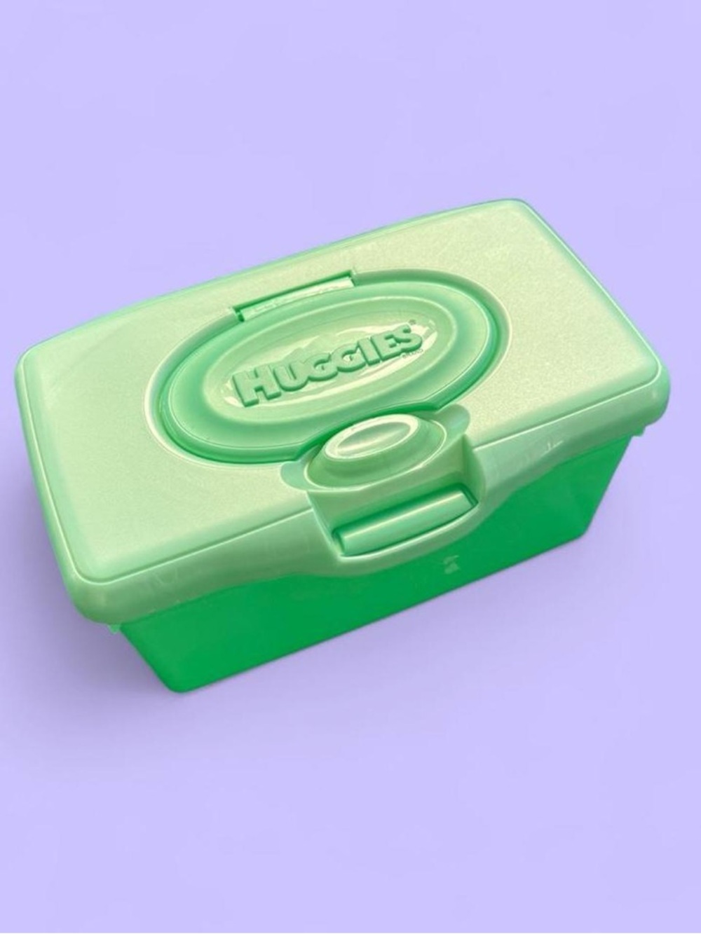 Huggies Green Portable Wipes Container